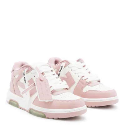 Off-white 30mm Out Of Office Leather Sneakers In Pink