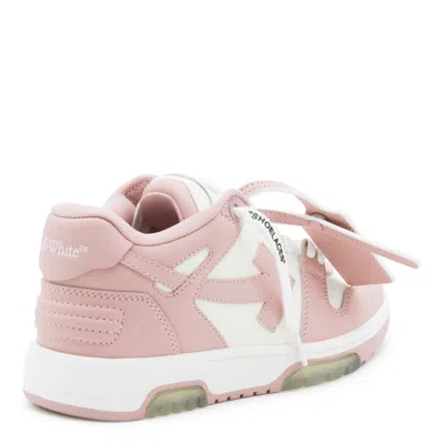 Off-white 30mm Out Of Office Leather Sneakers In Pink