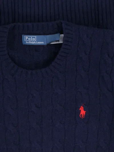 Polo Ralph Lauren Touch Julianna Cable-knit Sweater In Blue