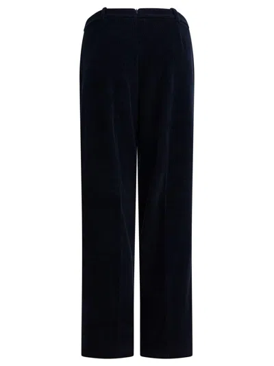 Circolo 1901 Trousers With Belt Loops And Side Pockets In Blue