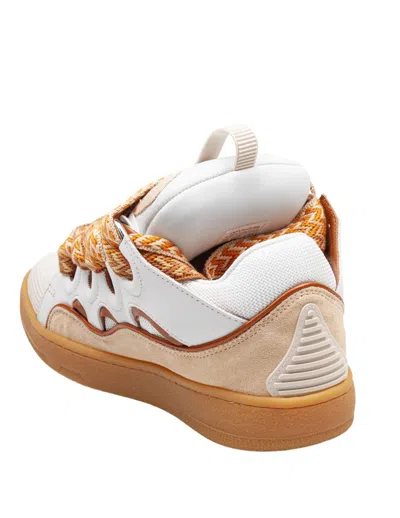 Lanvin Chunky Sole Cut-out Sneakers In Orange