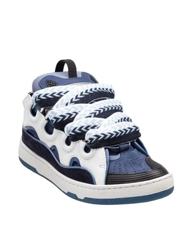 Lanvin Curb Sneakers In Blue