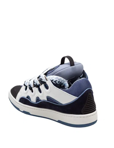 Lanvin Curb Sneakers In Blue