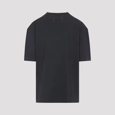 Maison Margiela Dark Grey Cotton T-shirt In Animal Print