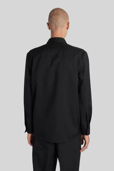 Jil Sander Shirt In Black Wool In Black