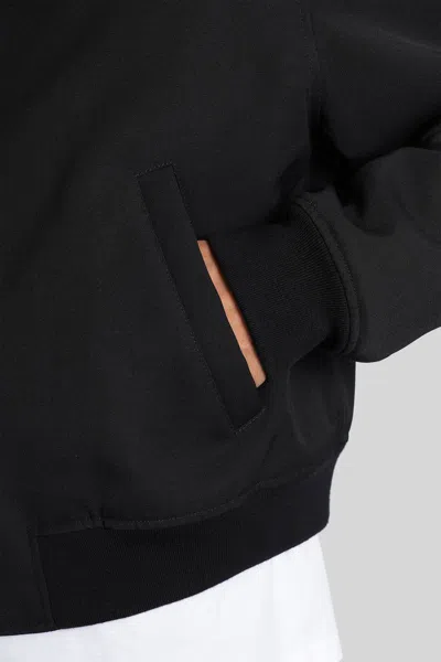 Jil Sander Classic Front Zip Bomber Jacket In Black