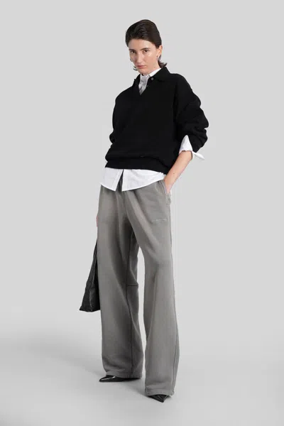 Alexander Wang Articulated-leg Track-pants In Gray