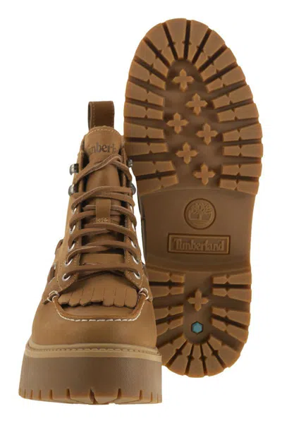 Timberland Stone Street Platform Hiking Boot In Brown