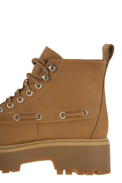 Timberland Stone Street Platform Hiking Boot In Brown