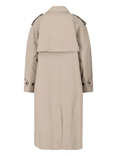 Dunst Cotton Blend Trench Coat In Neutral