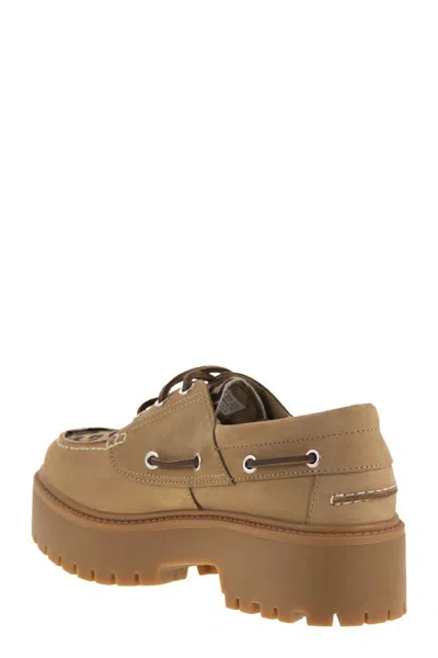 Timberland Stone Street - Boat Shoe With Platform In Neutral