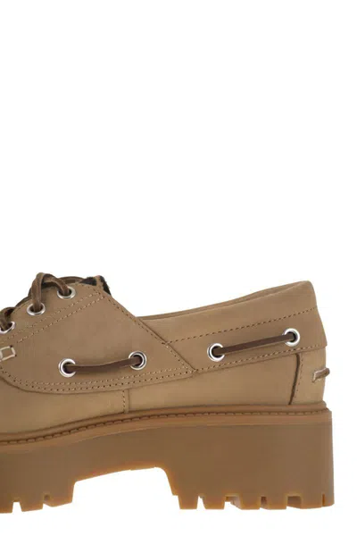 Timberland Stone Street - Boat Shoe With Platform In Neutral