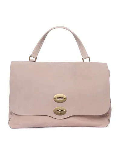 Zanellato Structured Leather Handbag With Flap Closure In Multi
