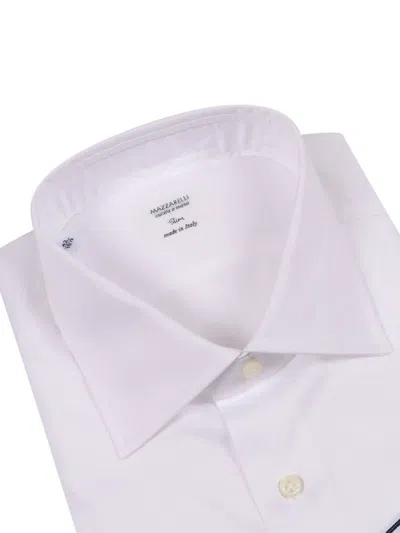 Mazzarelli Cotton Slim Fit Shirt In White
