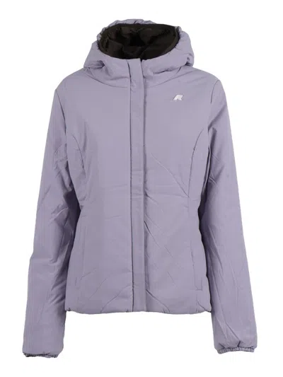 K-way Hooded Double-layer Jacket In Brown