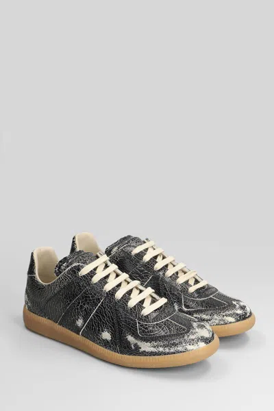 Maison Margiela Replica Sneakers In Black