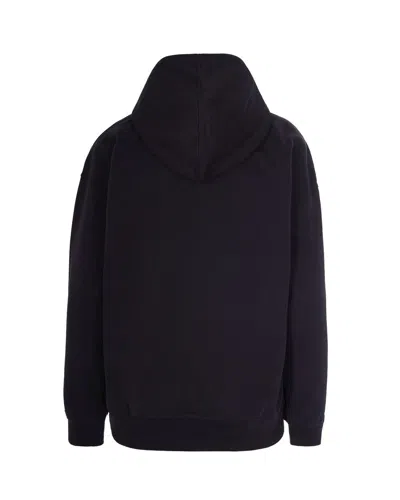 Ganni Isoli Oversized Phantom Sweatshirt In Black