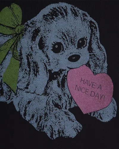 Ganni Isoli Oversized Phantom Sweatshirt In Black