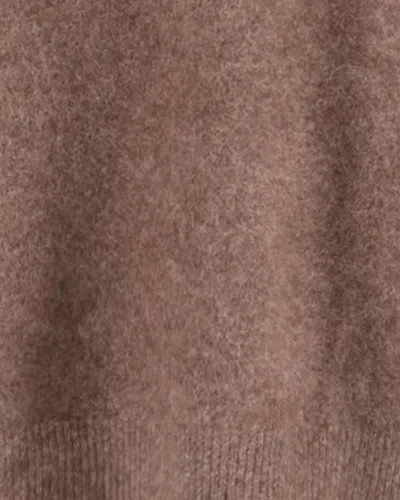 P.a.r.o.s.h Oversized Wool Sweater With Wide Round Neckline In Brown