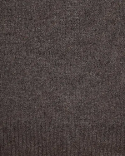Paolo Pecora Maglia In Lana Vergine Fango Melange In Brown