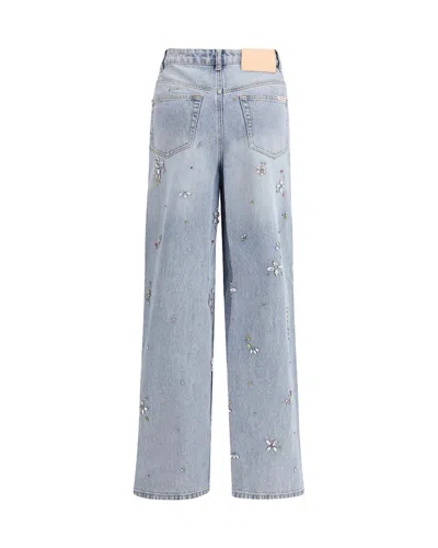 Self-portrait Self Portrait Jeans Blue In Gray