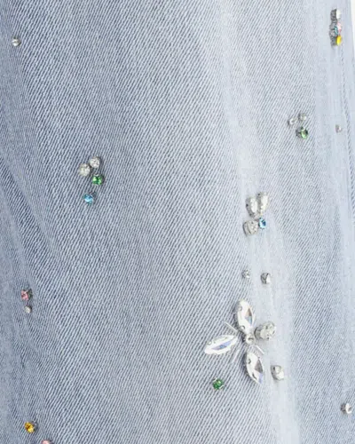 Self-portrait Self Portrait Jeans Blue In Gray