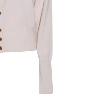 Vivienne Westwood Orb-embellished Virgin-wool Cardigan In White