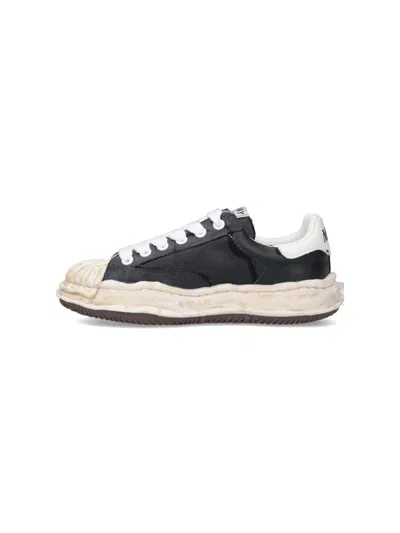 Miharayasuhiro Blakey Og Sole Film Attached Canvas Low-top Sneaker In Black