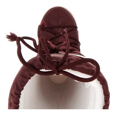 Moon Boot Burgundy Nylon And Synthetic Leather Icon Boots In Red