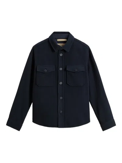 Woolrich Double-pocket Shirt Jacket In Black