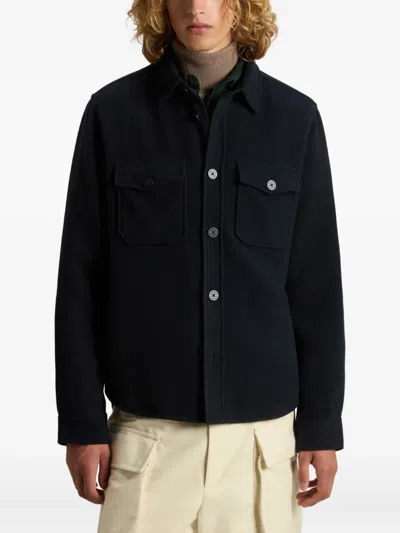 Woolrich Double-pocket Shirt Jacket In Black