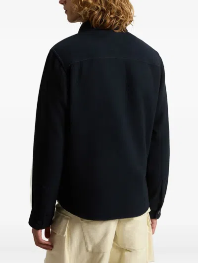 Woolrich Double-pocket Shirt Jacket In Black