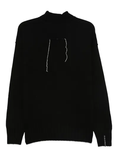 Isabel Benenato High-neck Sweater In Black