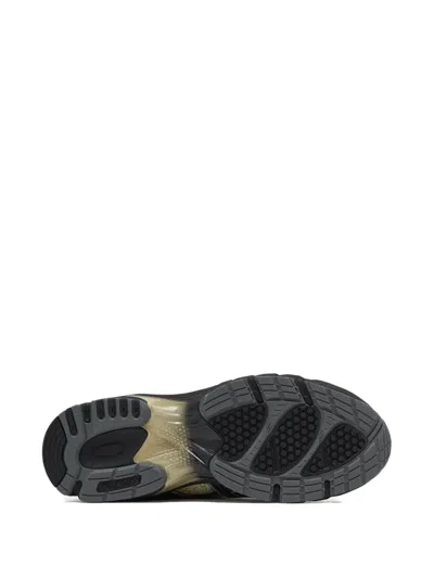 Asics Rounded Toe Sneakers With Grooved Sole And Sleek Finish In Gray