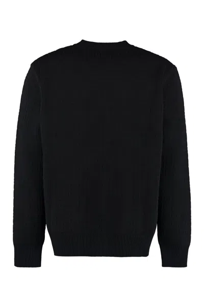 Givenchy Wool Sweater With Bandana Patch In Black