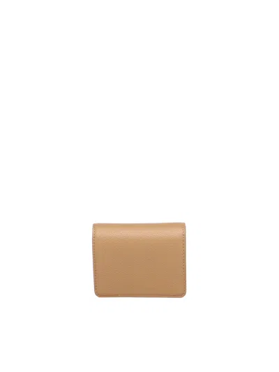 Love Moschino Small Wallet With Logo In Brown