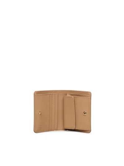 Love Moschino Small Wallet With Logo In Brown