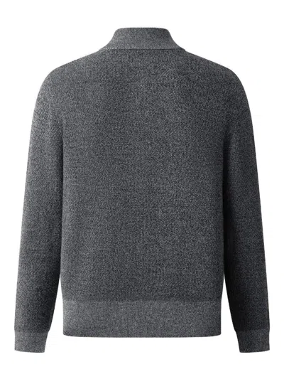 Shanghai Tang Wool Buttoned Cardigan In Gray