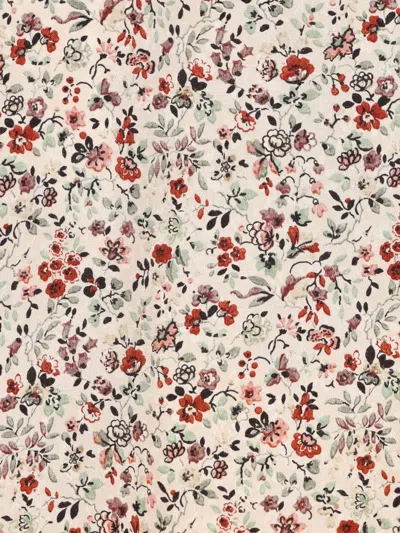 Loro Piana Simona Floral-print Silk Twill Midi Skirt In Multi