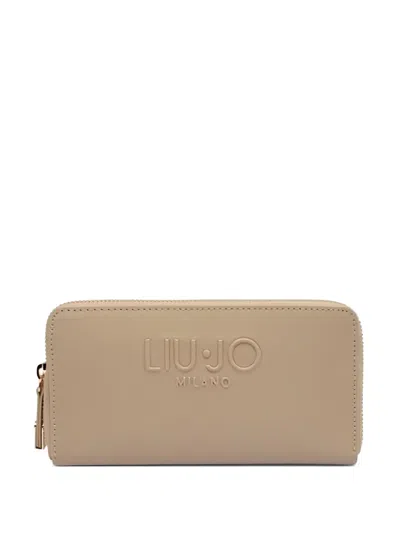 LOGO标牌环绕式拉链钱包