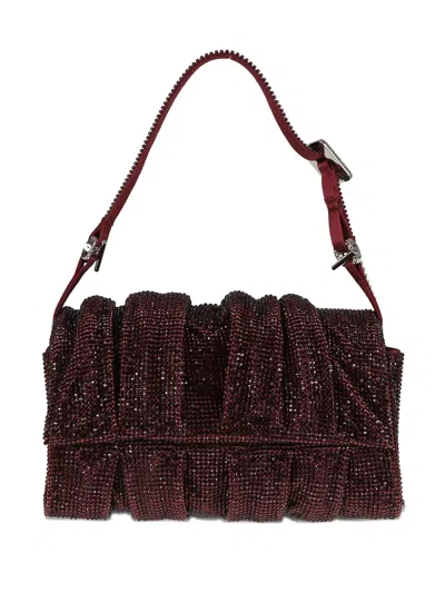 Benedetta Bruzziches Iris Miss Crystal-embellished Shoulder Bag In Purple