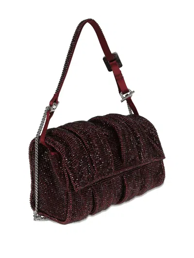 Benedetta Bruzziches Iris Miss Crystal-embellished Shoulder Bag In Purple