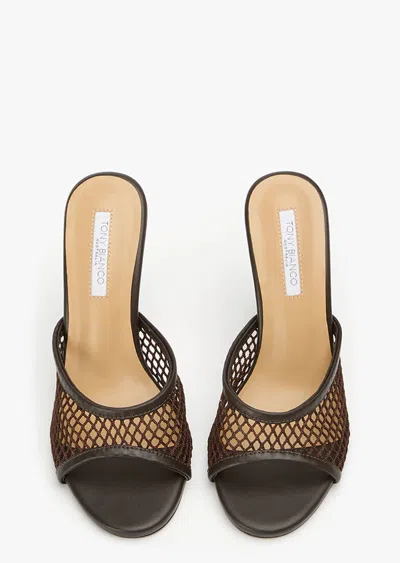 Tony Bianco Vertigo Choc Mesh In Brown