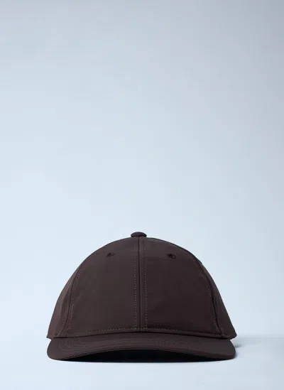 Our Legacy Curved Brim Panelled Design Cap In Brown