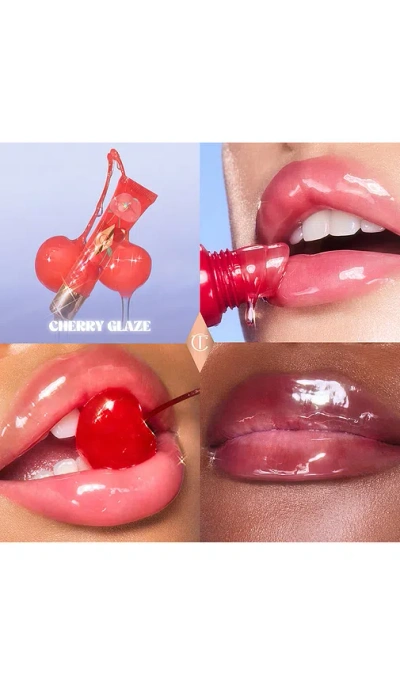 Charlotte Tilbury Unreal Lips Healthy Glow Nectar Lip Oil With Hyaluronic Acid And Vitamin E Juicylicious Cherry Glaze In Red