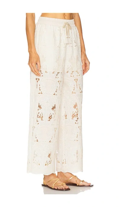 Revolve X Jj Embroidered Pant In Neutral