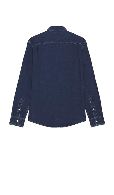 Faherty The Tried And True Chambray Workshirt In Blue