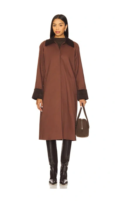 Rails Levy Corduroy Trim Jacket In Brown