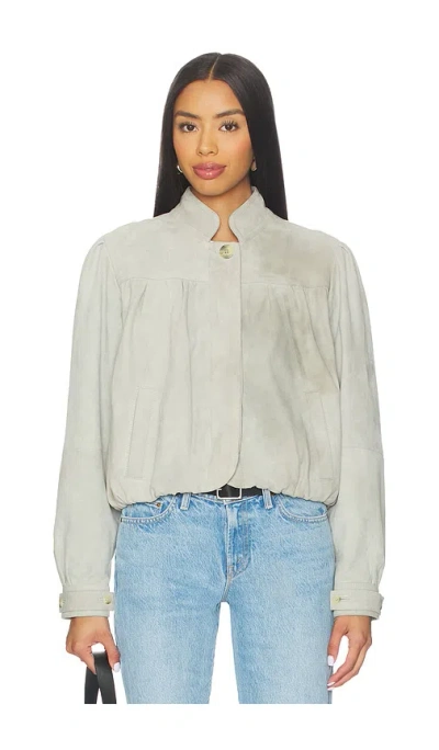 Free People X We The Free Nimbus Suede Jacket In Gray