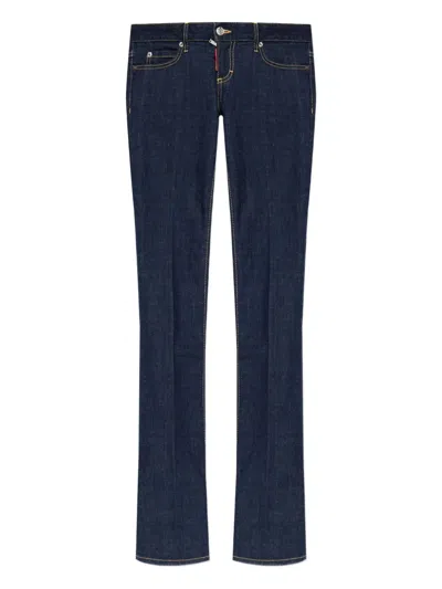 Dsquared2 Belt Loop Denim Trousers In Blue